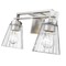 Z-Lite Lyna Vanity, 2-Light, 16 In.W x 6.5 In.L x 9 In.H, Brushed Nickel/Clear 823-2V-BN - alternate 7
